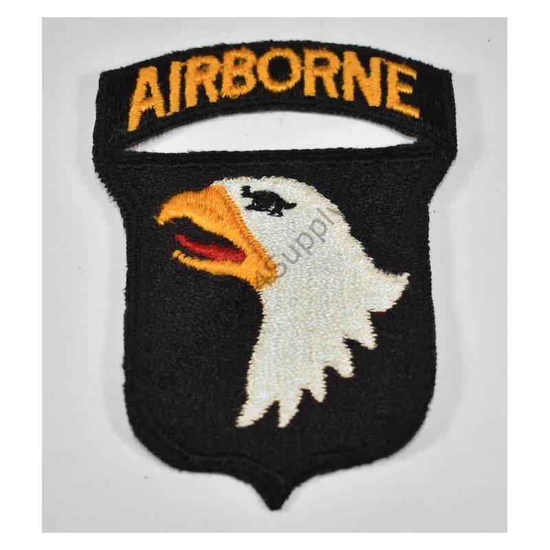 Patch 101e Airborne Division avec dos noir  - 1