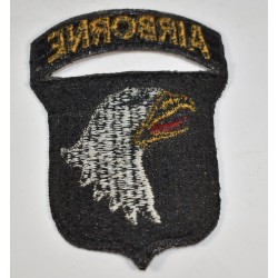 Patch 101e Airborne Division avec dos noir  - 2
