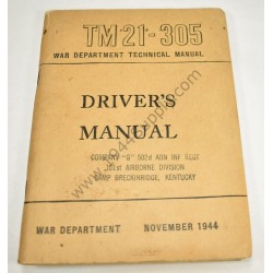TM 21-305 Driver's manual, 502e PIR