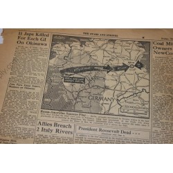 Journal Stars and Stripes du 13 avril 1945