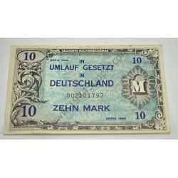 Monnaie de 10 mark avec note écrite