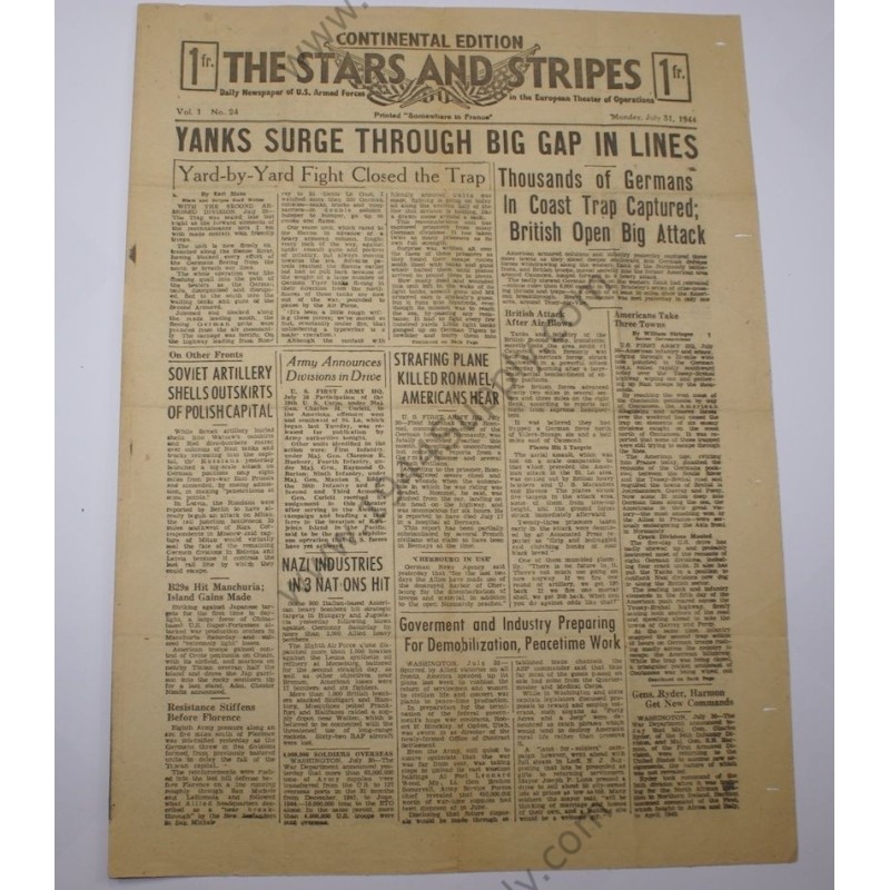 Stars and Stripes newspaper of July 31, 1944  - 5