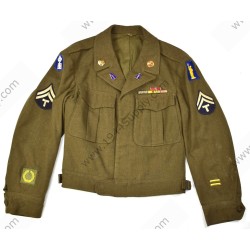 OD wool field jacket, 77e Division  - 1
