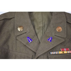 OD wool field jacket, 77th Division  - 3
