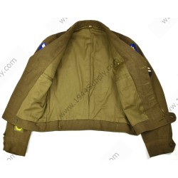 OD wool field jacket, 77e Division  - 4