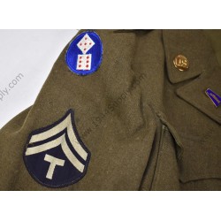 OD wool field jacket, 77th Division  - 7