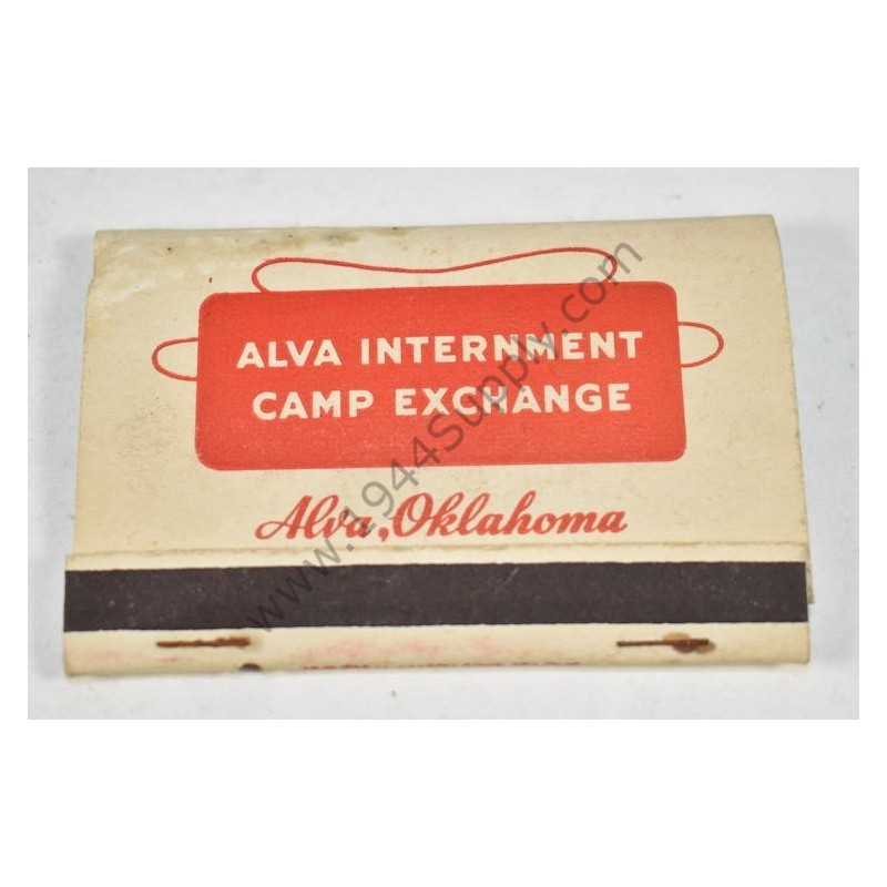 Couverture d'allumettes, Alva Internment Camp Exchange  - 1