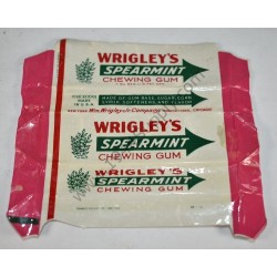 Wrigley's Spearmint chewing gum wrapper