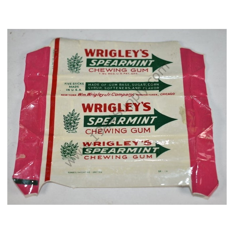 Emballage de chewing gum Wrigley's Spearmint