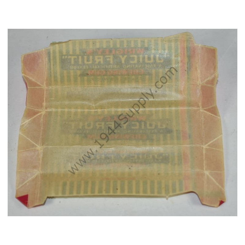 Wrigley's Juicy Fruit chewing gum wrapper