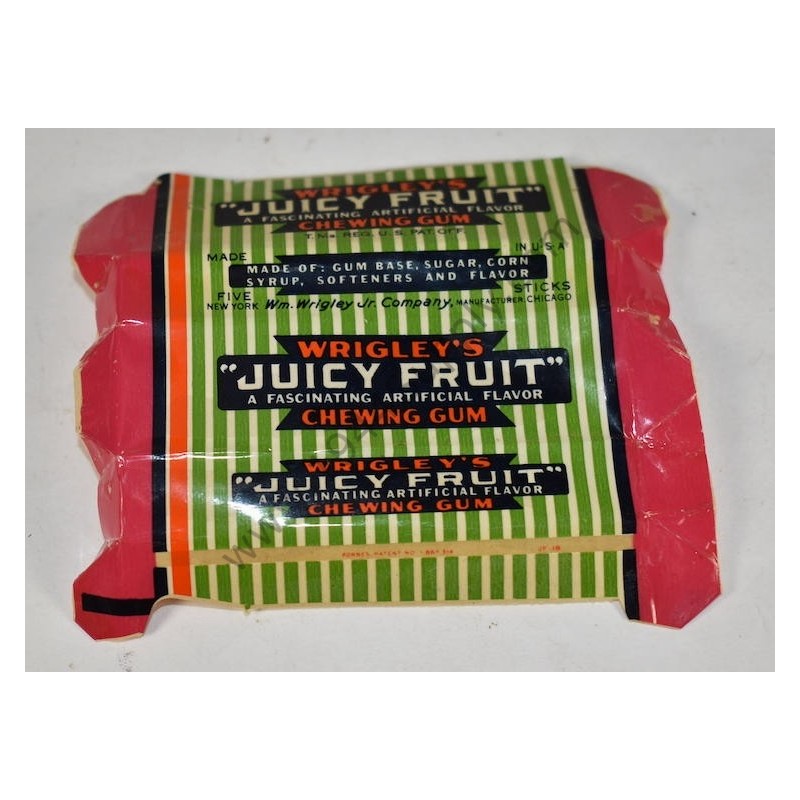 Emballage de chewing gum Wrigley's Juicy Fruit