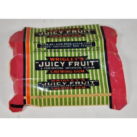 Wrigley's Juicy Fruit chewing gum wrapper