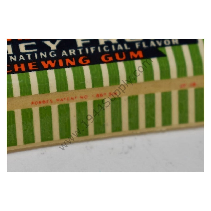 Wrigley's Juicy Fruit chewing gum wrapper