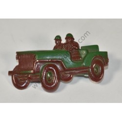 Patriotic Jeep broche  - 1