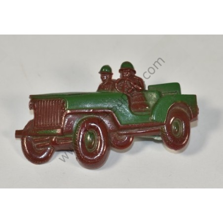 Patriotic Jeep broche  - 1