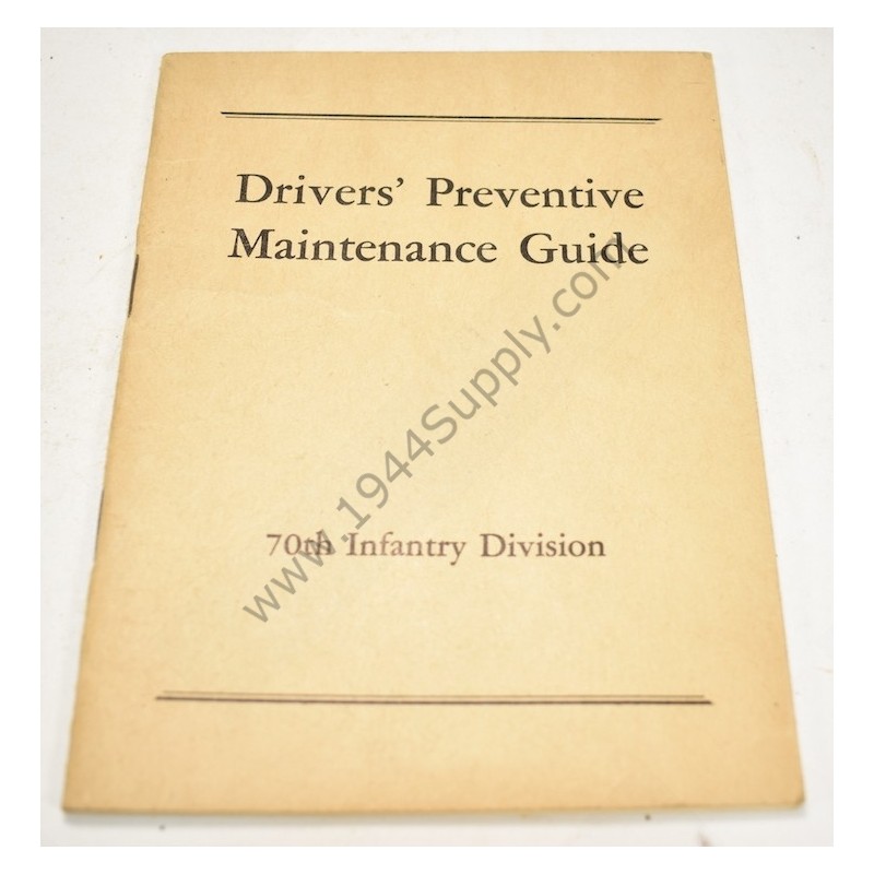 Driver's Preventive Maintenance Guide  - 1