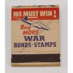 Matchbook Buy more War bonds stamps  - 1