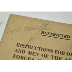 Instructions for Officers and Men of the Army Air Forces