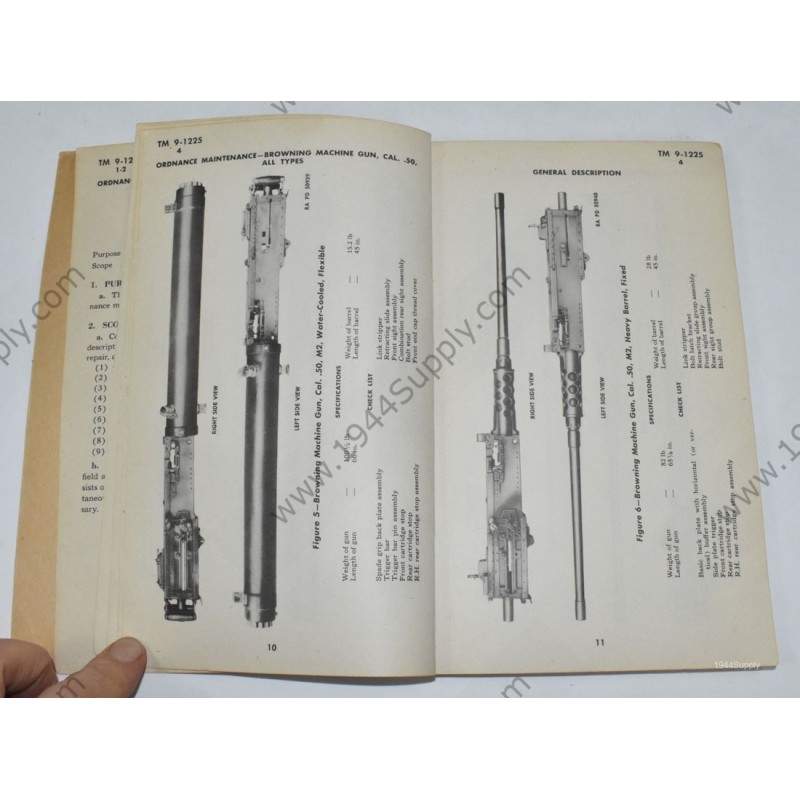 TM 9 1225 Browning Machine Gun Cal 50 All Types