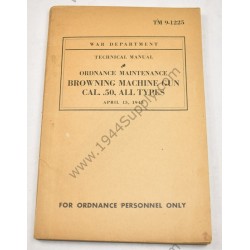 copy of TM 9-1225 Browning Machine Gun Cal. .50, all types  - 8