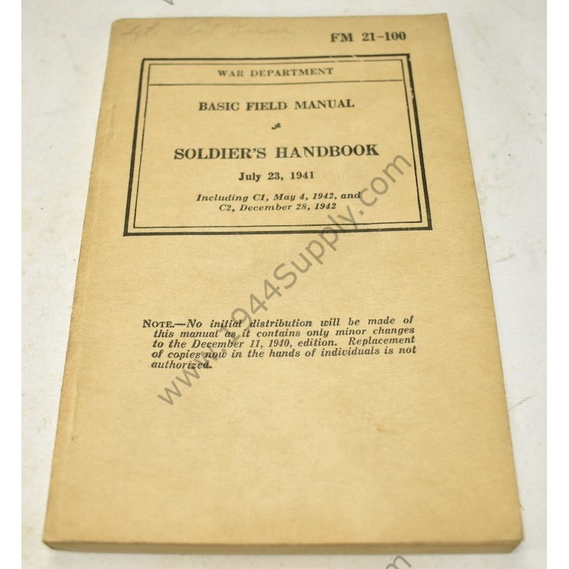 FM 21-100 Soldier's Handbook & C1 and C2 additions