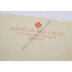 American Red Cross 76th Division 'Onaway' stationary  - 1