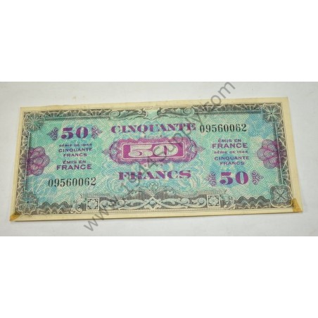 50 Francs invasion currency, ID-ed