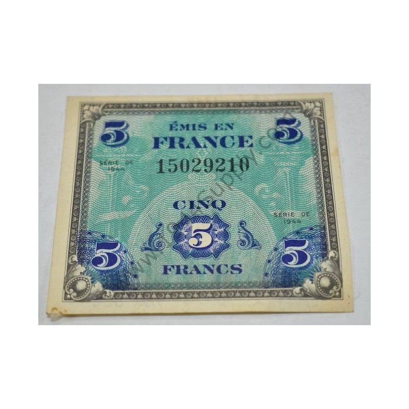 5 Francs invasion currency, ID-ed