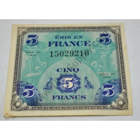 5 Francs monnaie d'invasion, identifié