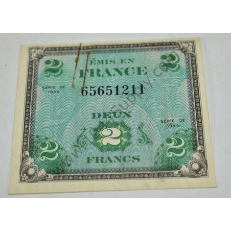 2 Francs invasion currency, ID-ed