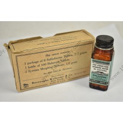 Boîte de premiers secours, Sulfadiazine, Halazone & Morphine