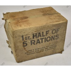 Boîte première moitié de 5 rations  - 1