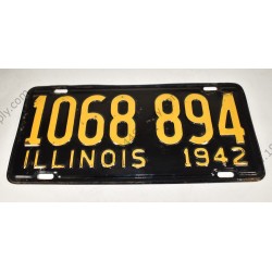 License plate, Illinois  - 2