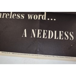 Affiche A careless word ... A NEEDLESS LOSS