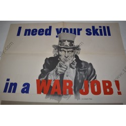 Affiche I need your skill in a WAR JOB!
