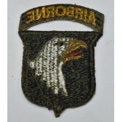 Patch 101e Airborne Division avec dos vert