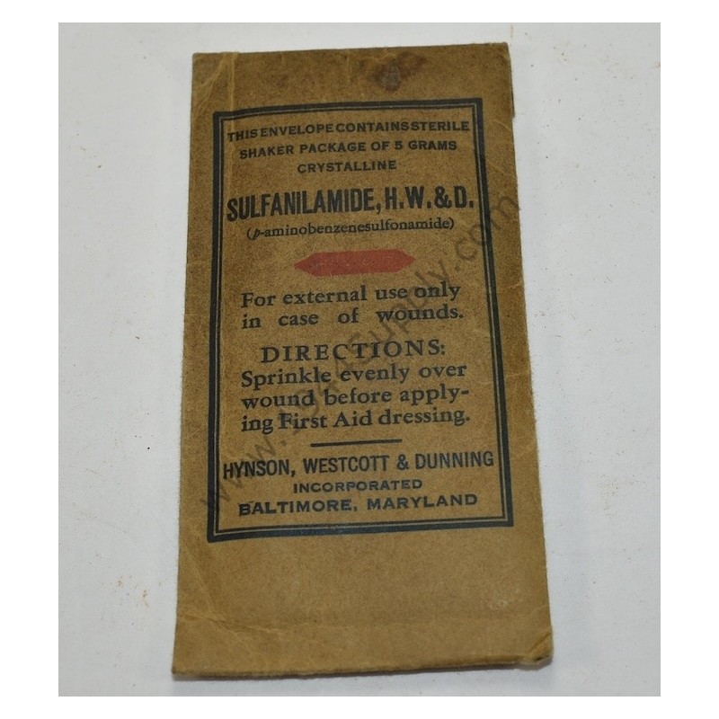 Sachet de sulfanilamide