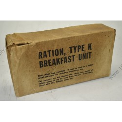 Ration K, unité petit-déjeuner (boîte vide)
