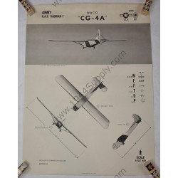 Affiche WACO "CG-4A" Planeur