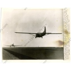 Photo of WACO glider being towed by a C-47  - 2