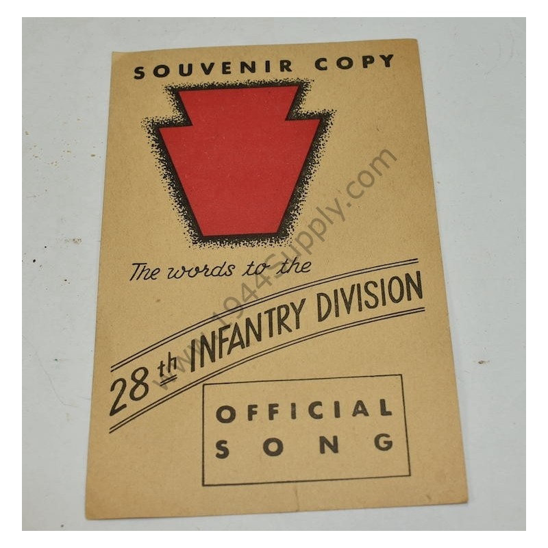 28e Division song card