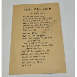28th Division song card