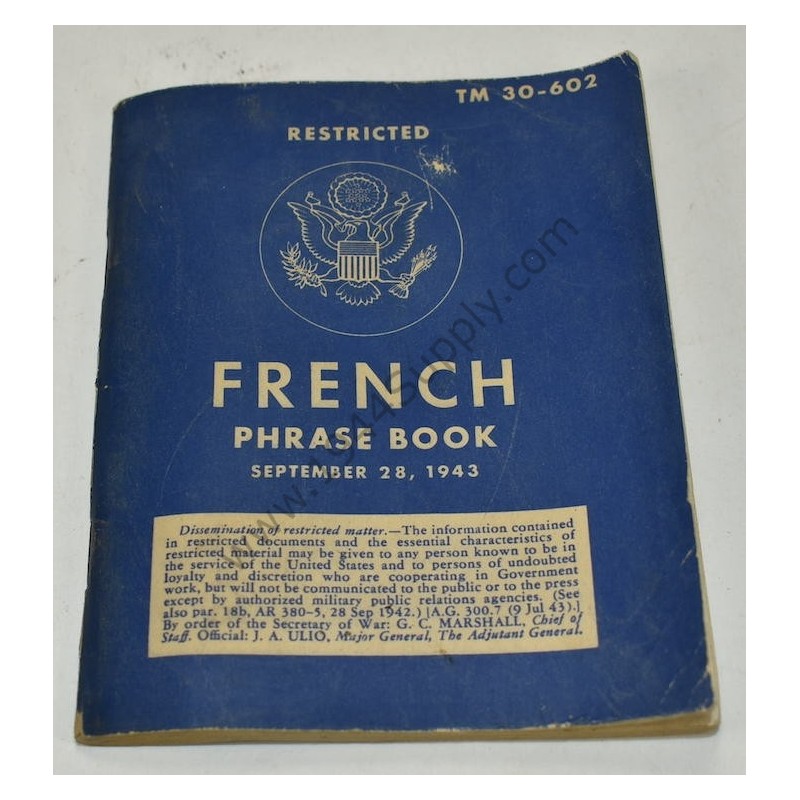 French phrase book