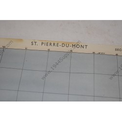 Map of St Pierre du Mont, including Omaha Beach and Pointe du Hoc