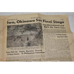 Stars and Stripes newspaper of August 14, 1945