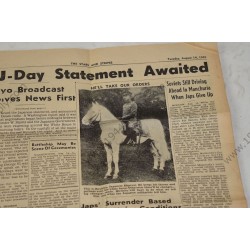 Stars and Stripes newspaper of August 14, 1945