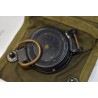 Lensatic compass in pouch