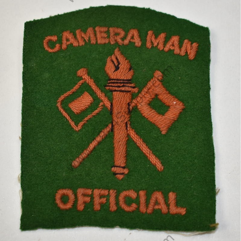 Official Cameraman patch, British made