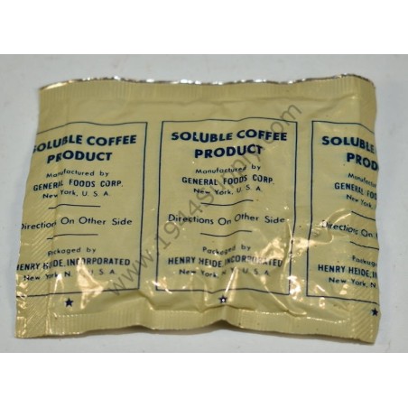 Soluble Coffee product, K ration