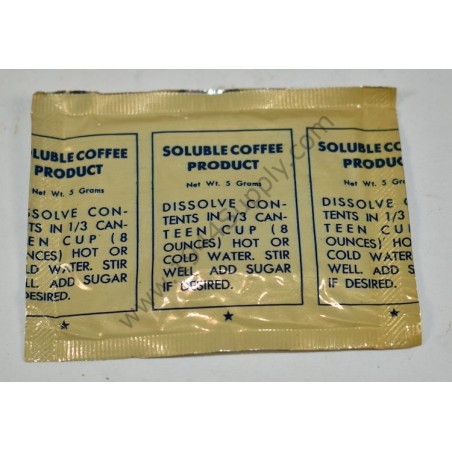 Soluble Coffee product, K ration